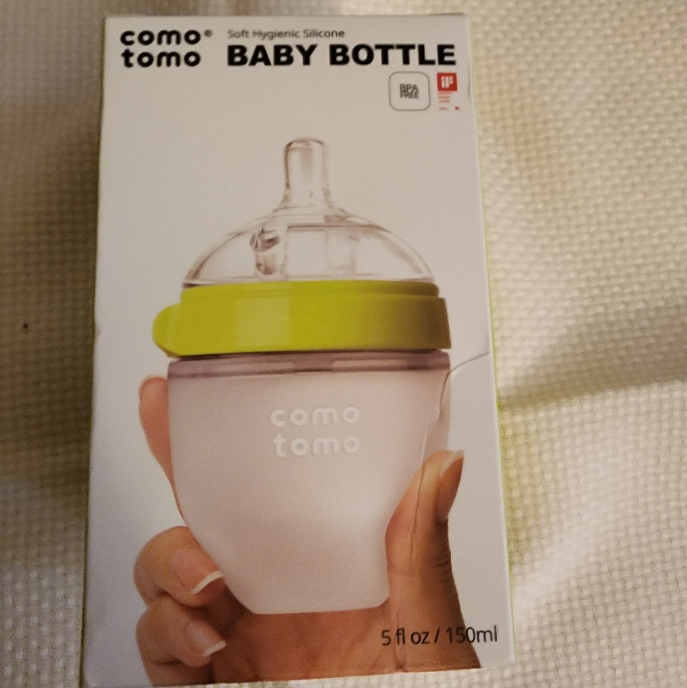 Como Tomo Baby Bottle Soft Hygienic Silicone Anti Colic Infant Feeding Slow Flow